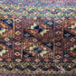 Jomut Turkmen Teppich antik geometrisch 84×35 cm