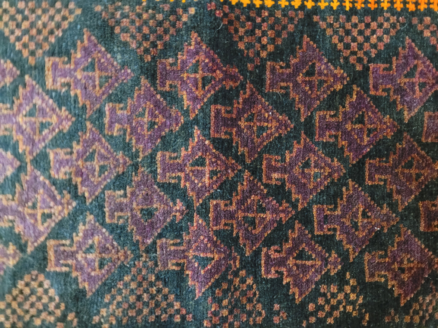 Belutsch Teppich antik geometrisch fein 126×40 cm