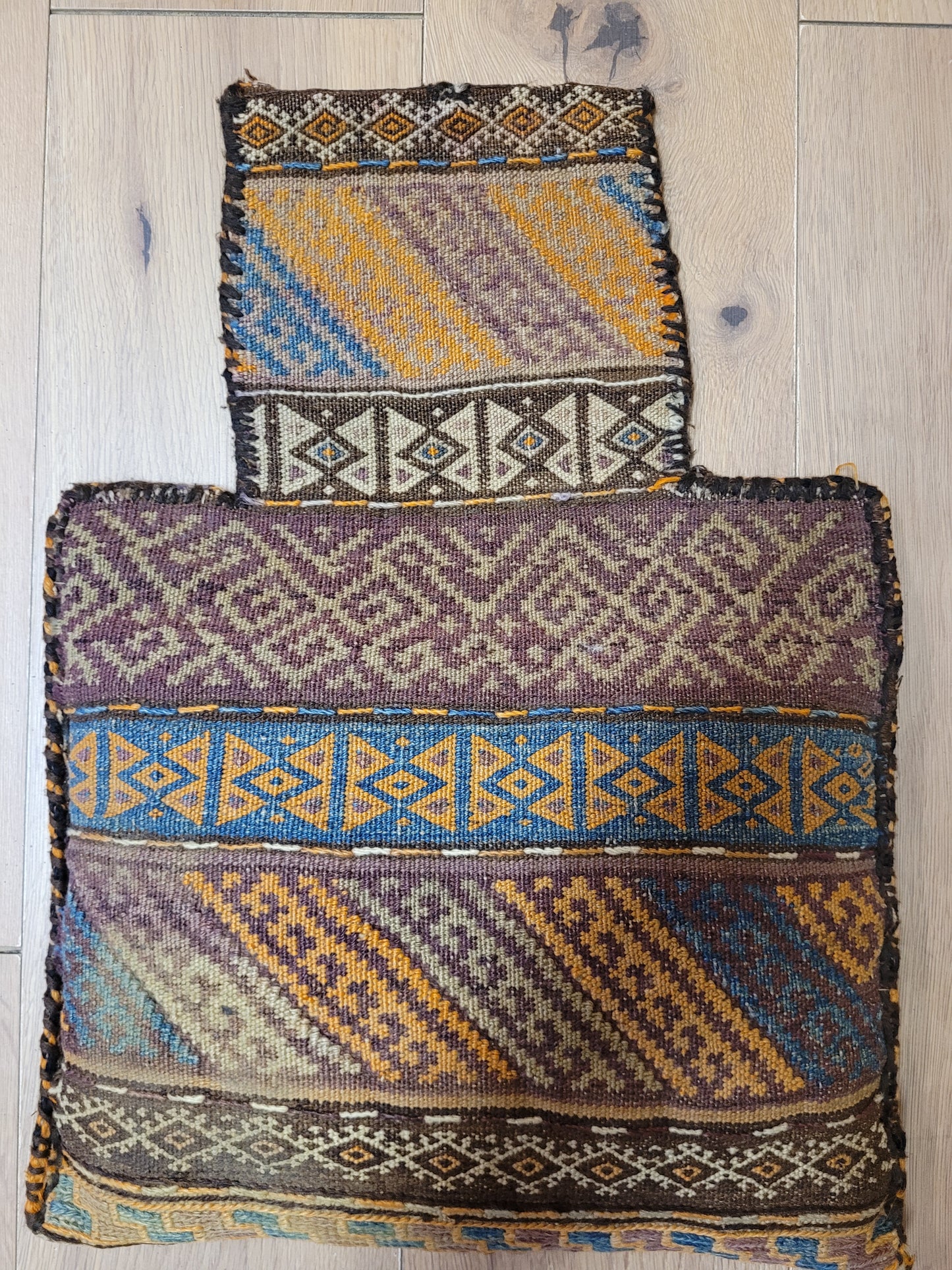 Belutsch Kelim Tasche antik geometrisch 57×40 cm