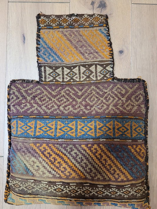 Belutsch Kelim Tasche antik geometrisch 57×40 cm