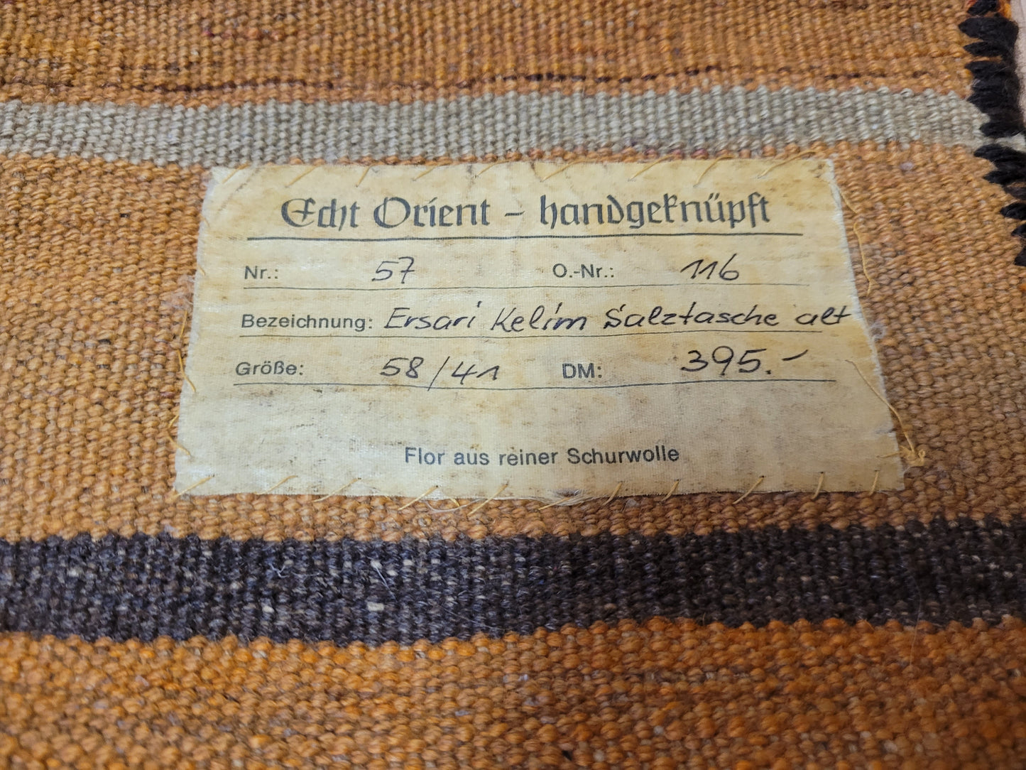 Belutsch Kelim Tasche antik geometrisch 57×40 cm