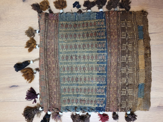 Orientteppich handgeknüpft Kelim Tasche 40×34 cm antik