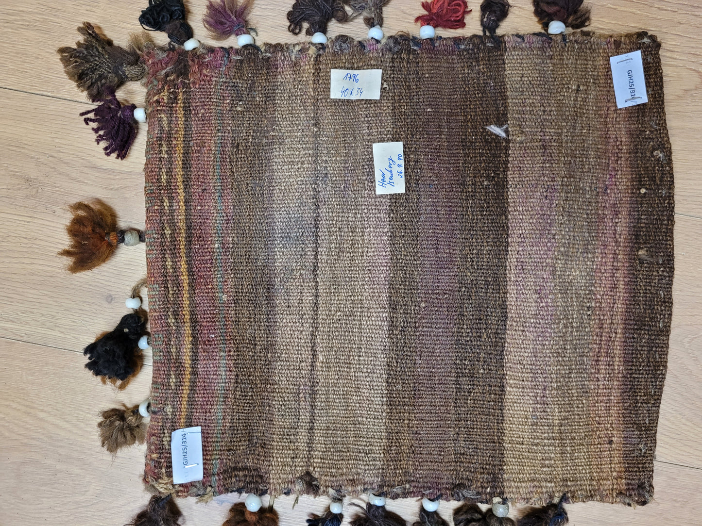 Orientteppich handgeknüpft Kelim Tasche 40×34 cm antik