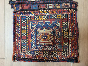 Orientteppich handgeknüpft Kelim Tasche 35×35 cm antik