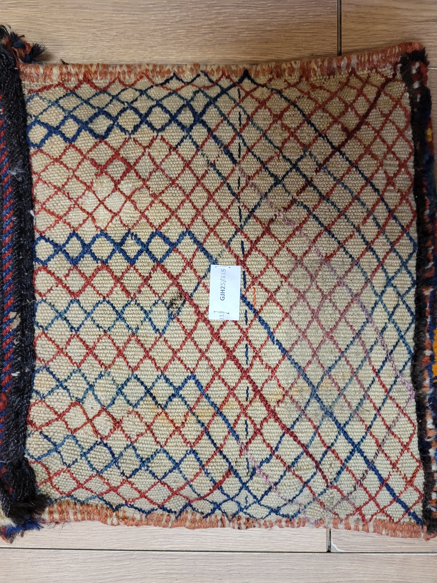 Orientteppich handgeknüpft Kelim Tasche 35×35 cm antik