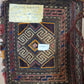 Orientteppich handgeknüpft Kelim Tasche 26×31 cm antik
