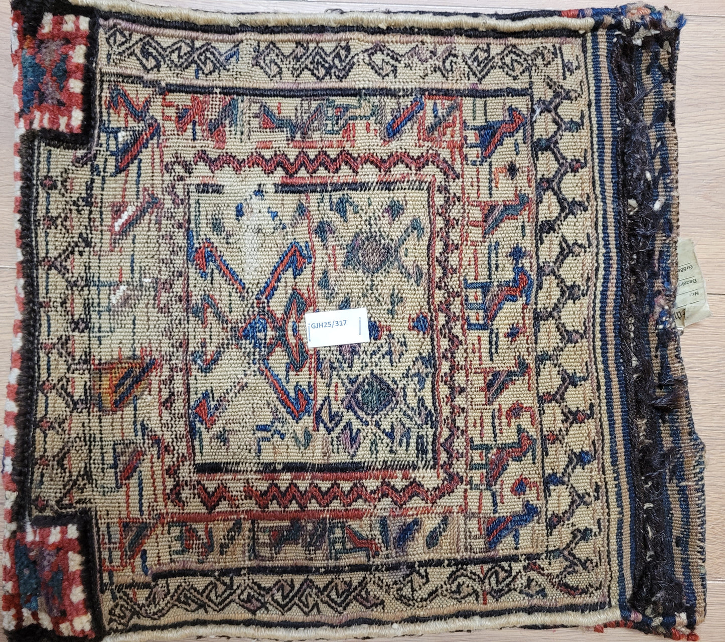 Orientteppich handgeknüpft Kelim Tasche 40×43 cm antik