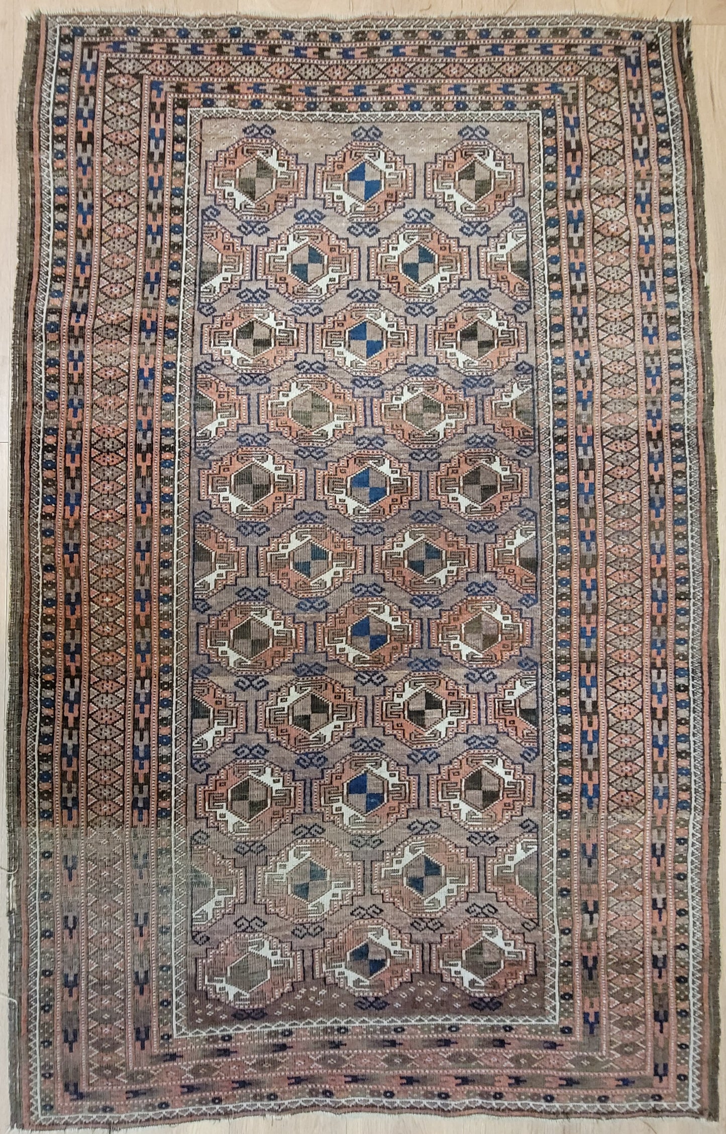 Orientteppich handgeknüpft Jomut Buchara 187x120 cm