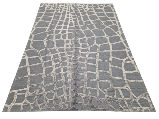 Orientteppich Handgeknüpft Moderner Ziegler Designteppich mit Seide (neu) 240 x 170 cm