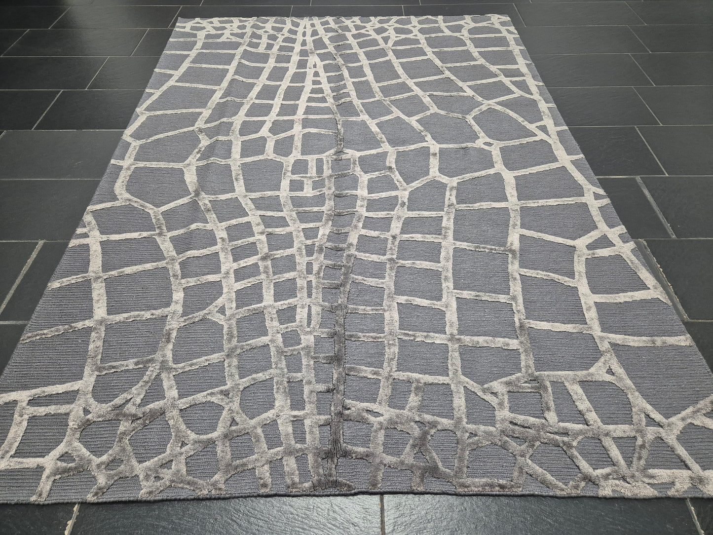 Orientteppich Handgeknüpft Moderner Ziegler Designteppich mit Seide (neu) 240 x 170 cm