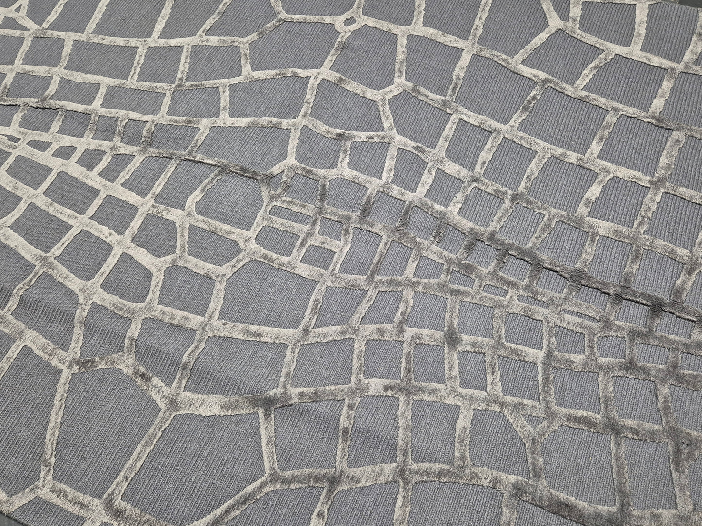 Orientteppich Handgeknüpft Moderner Ziegler Designteppich mit Seide (neu) 240 x 170 cm