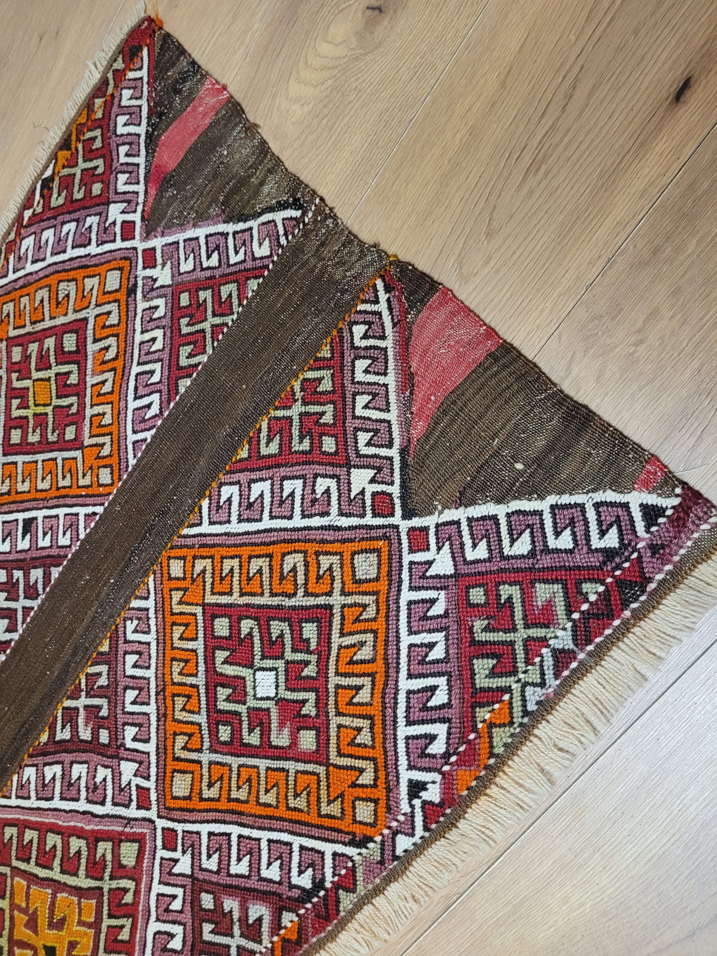 Orientteppich handgeknüpft Kelim Bachtiar 137×72 cm antik