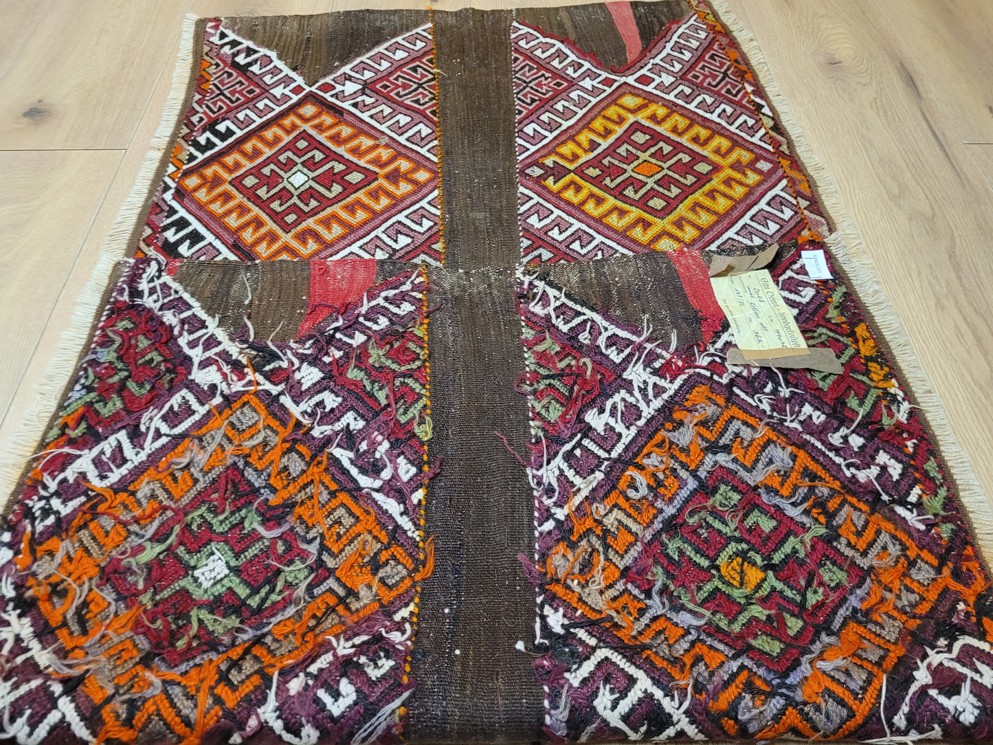 Orientteppich handgeknüpft Kelim Bachtiar 137×72 cm antik