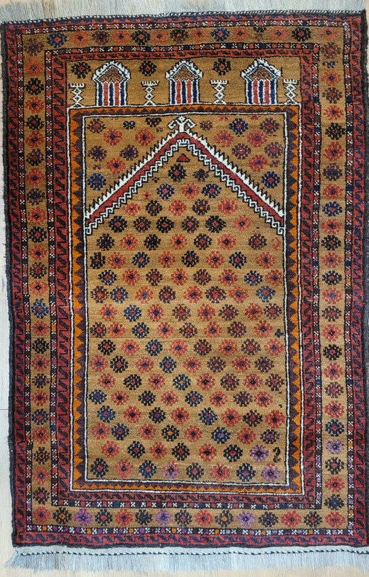 Orientteppich handgeknüpft Belutsch 142x93 cm
