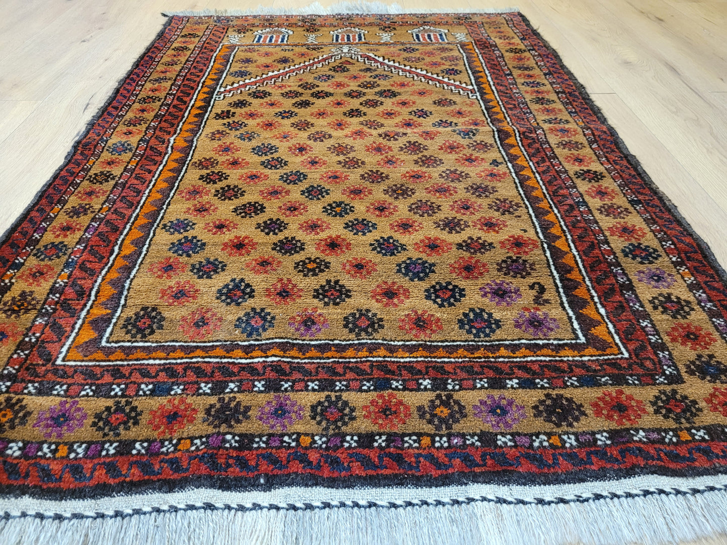 Orientteppich handgeknüpft Belutsch 142x93 cm