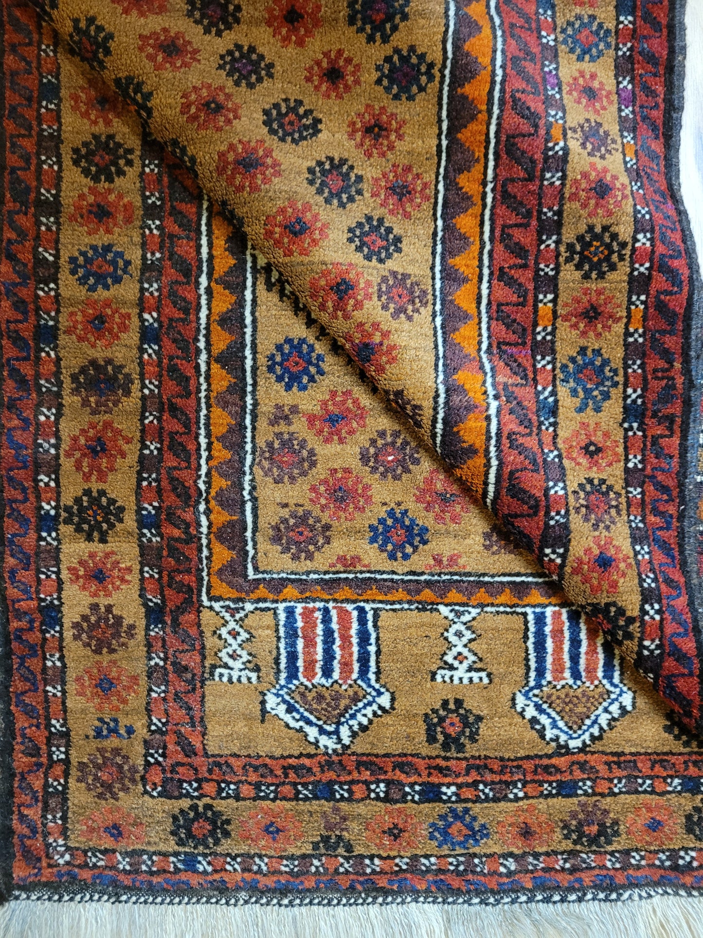 Orientteppich handgeknüpft Belutsch 142x93 cm