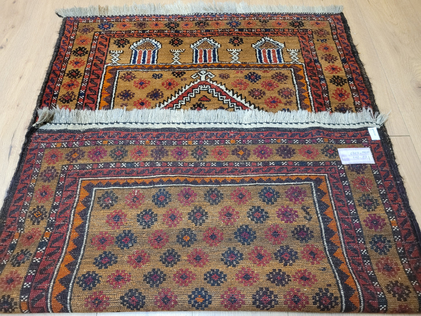 Orientteppich handgeknüpft Belutsch 142x93 cm