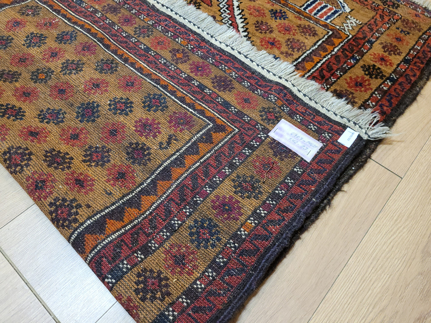 Orientteppich handgeknüpft Belutsch 142x93 cm