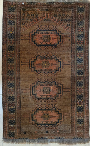 Orientteppich handgeknüpft Belutsch 100x67 cm