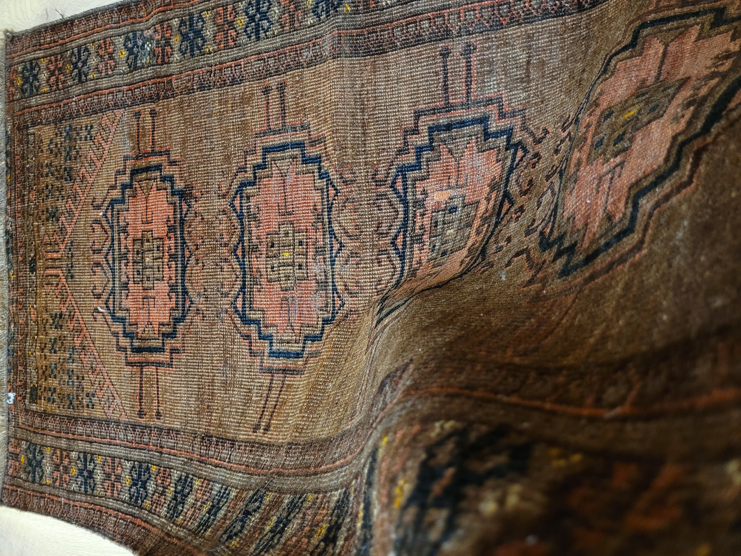 Orientteppich handgeknüpft Belutsch 100x67 cm