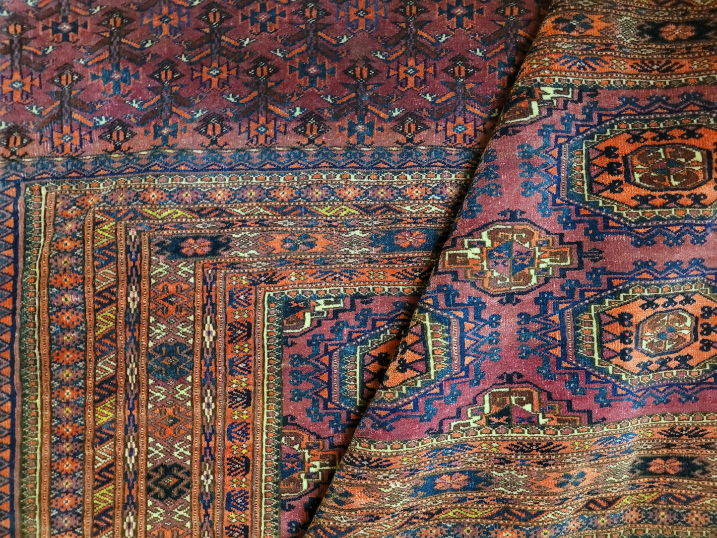 Orientteppich handgeknüpft Jomut Buchara 150x80 cm