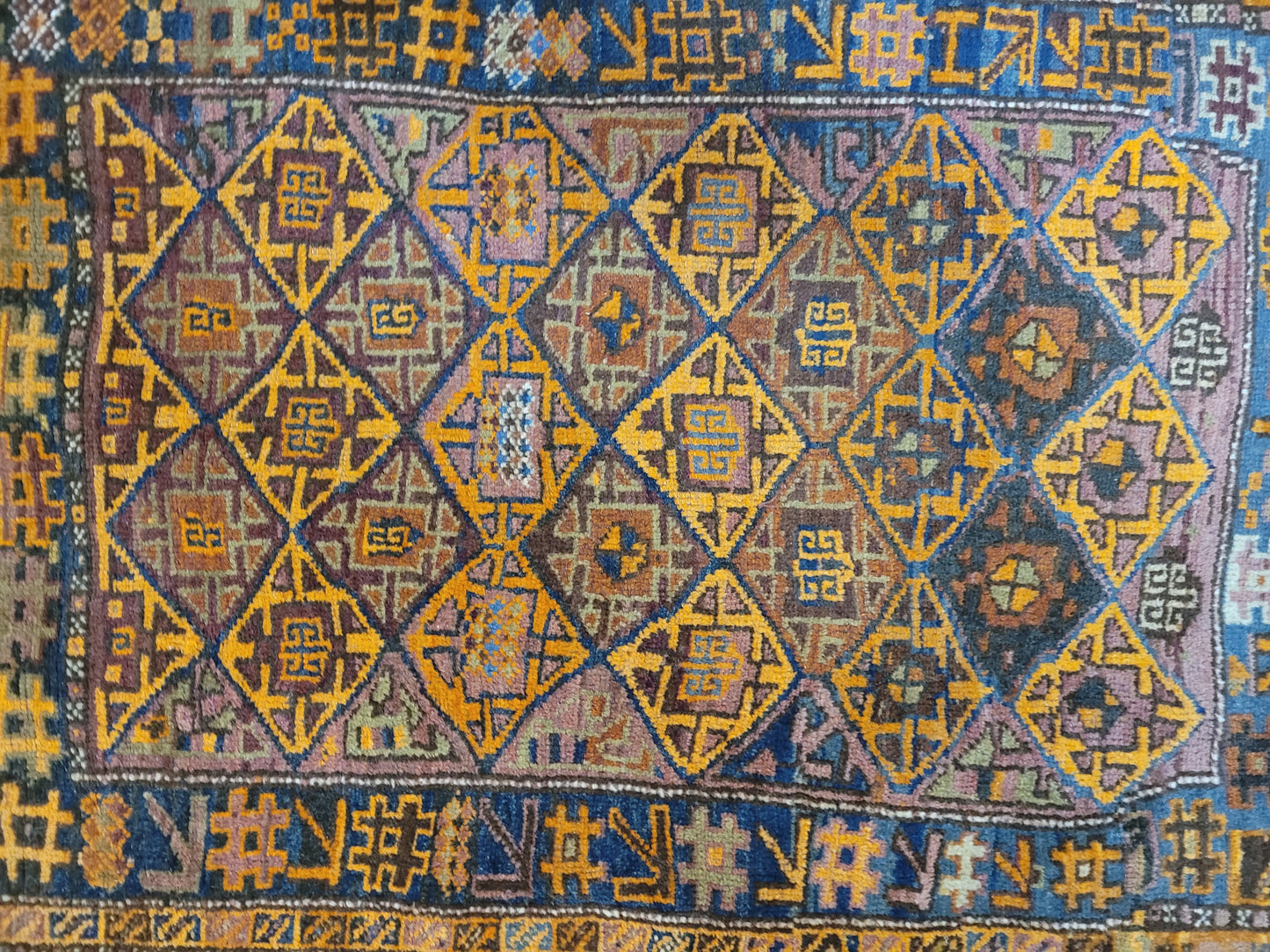 Orientteppich handgeknüpft Beludj 168×105 cm antik