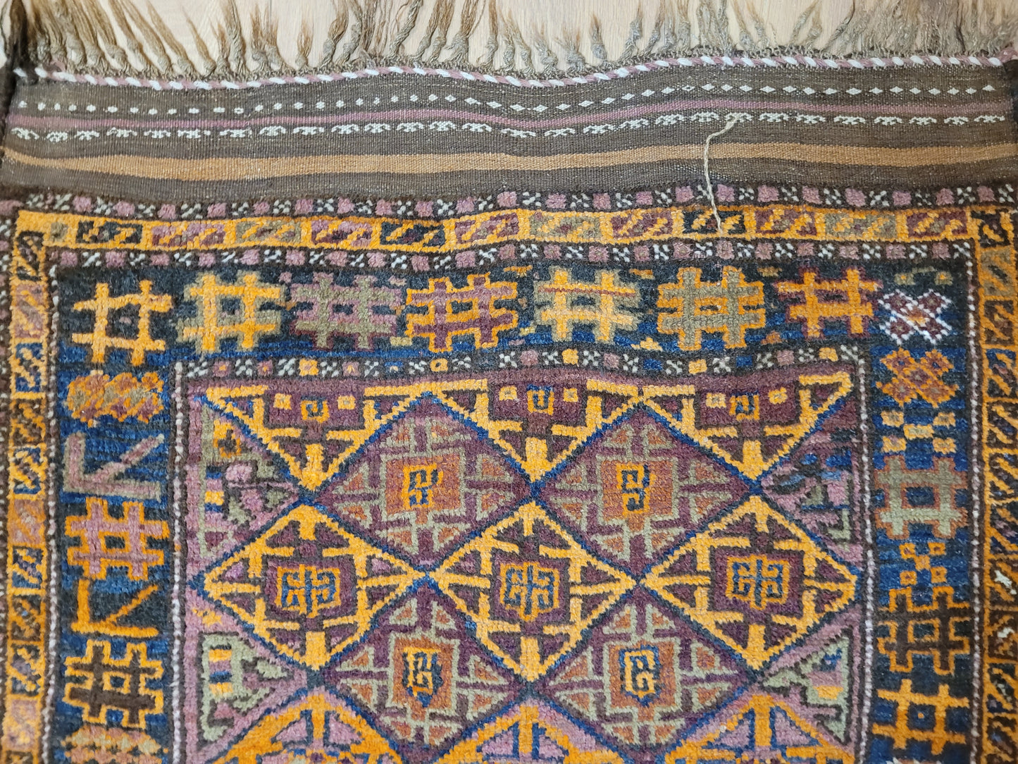 Orientteppich handgeknüpft Beludj 168×105 cm antik