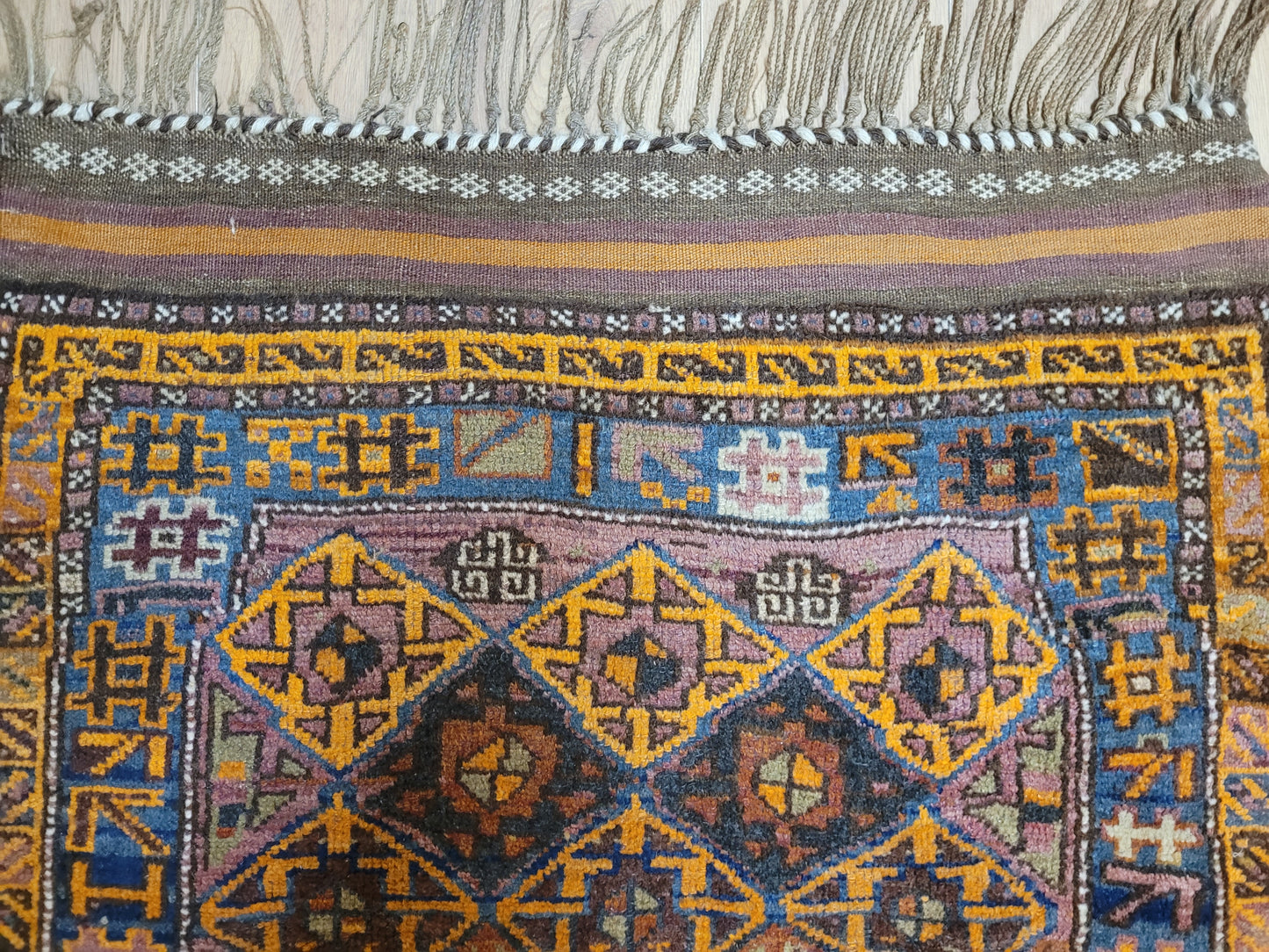 Orientteppich handgeknüpft Beludj 168×105 cm antik