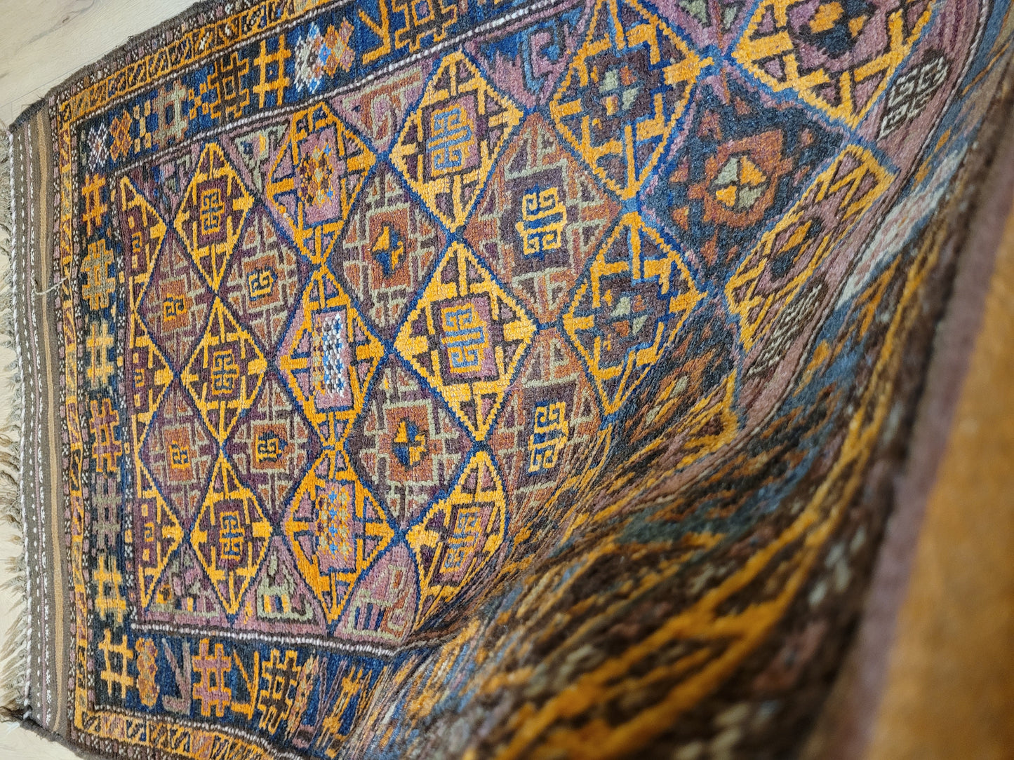 Orientteppich handgeknüpft Beludj 168×105 cm antik