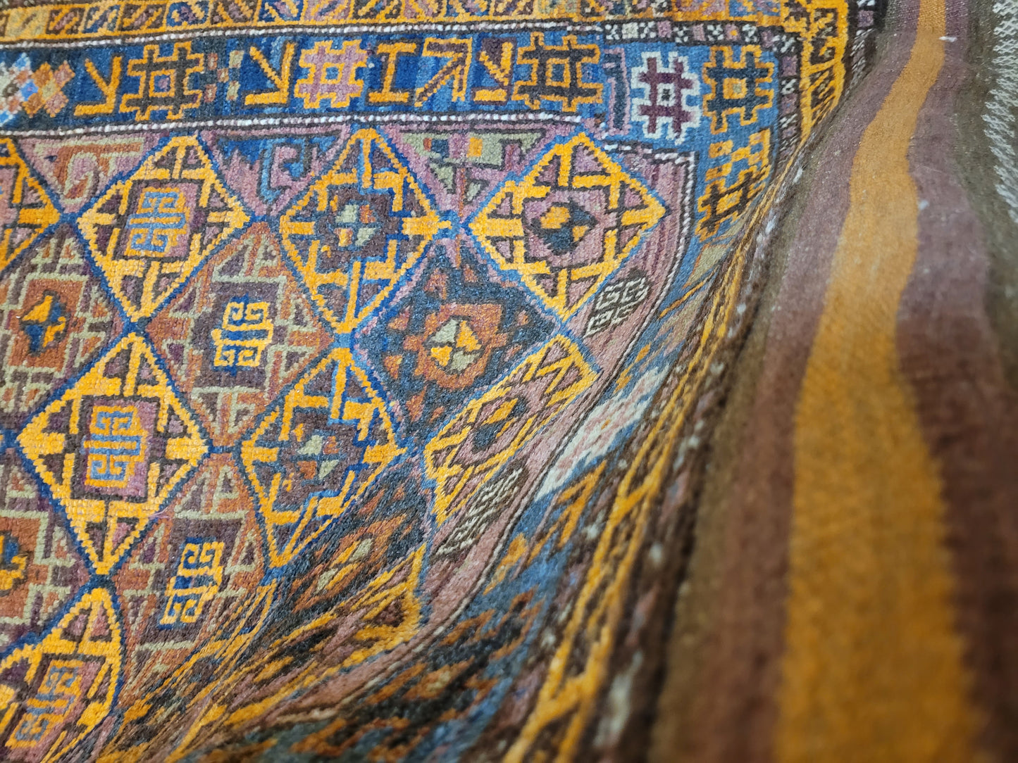 Orientteppich handgeknüpft Beludj 168×105 cm antik