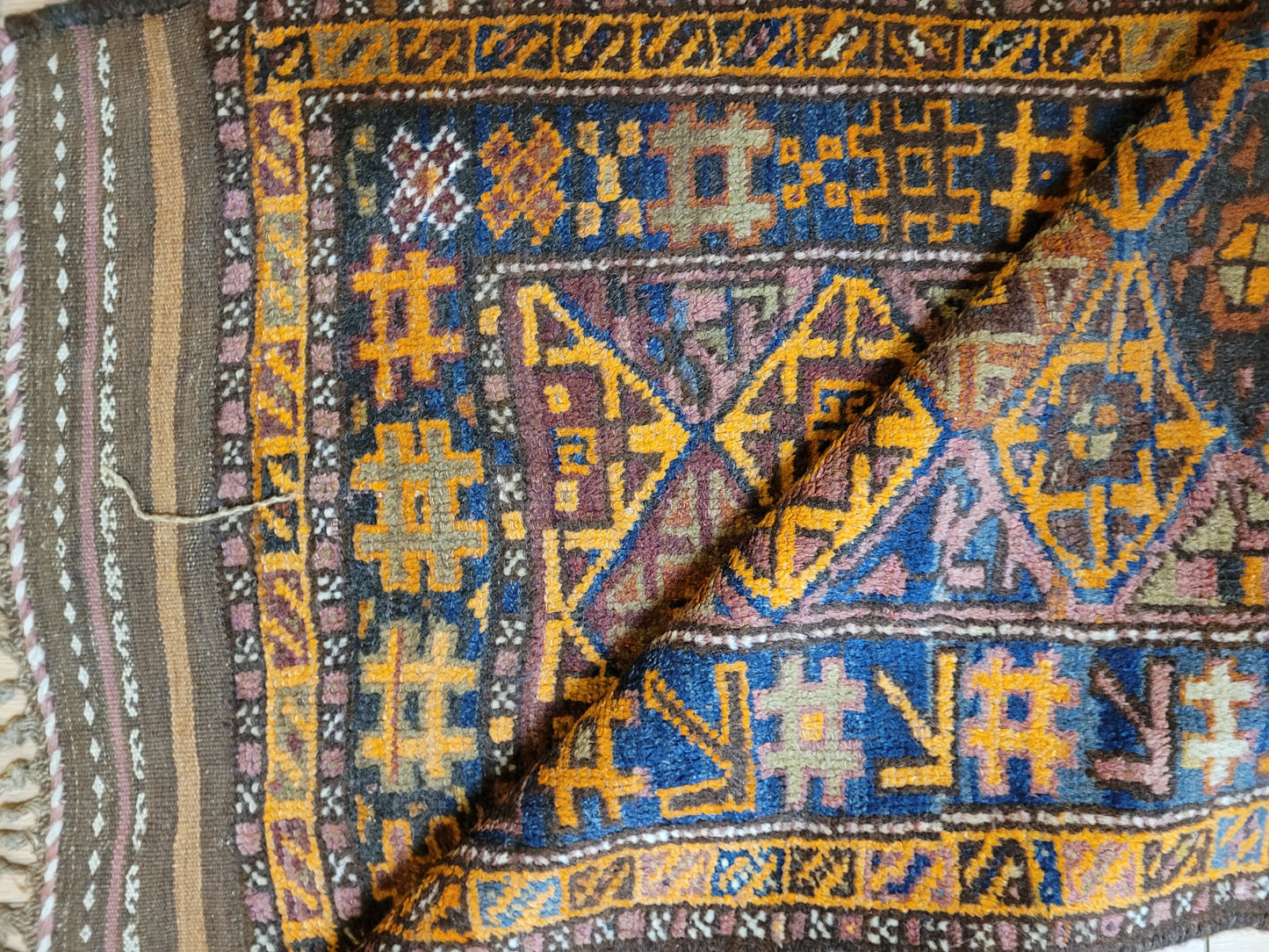 Orientteppich handgeknüpft Beludj 168×105 cm antik