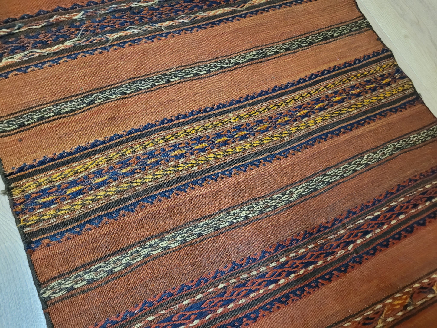 Orientteppich handgeknüpft Beludj Kelim 220×85 cm antik