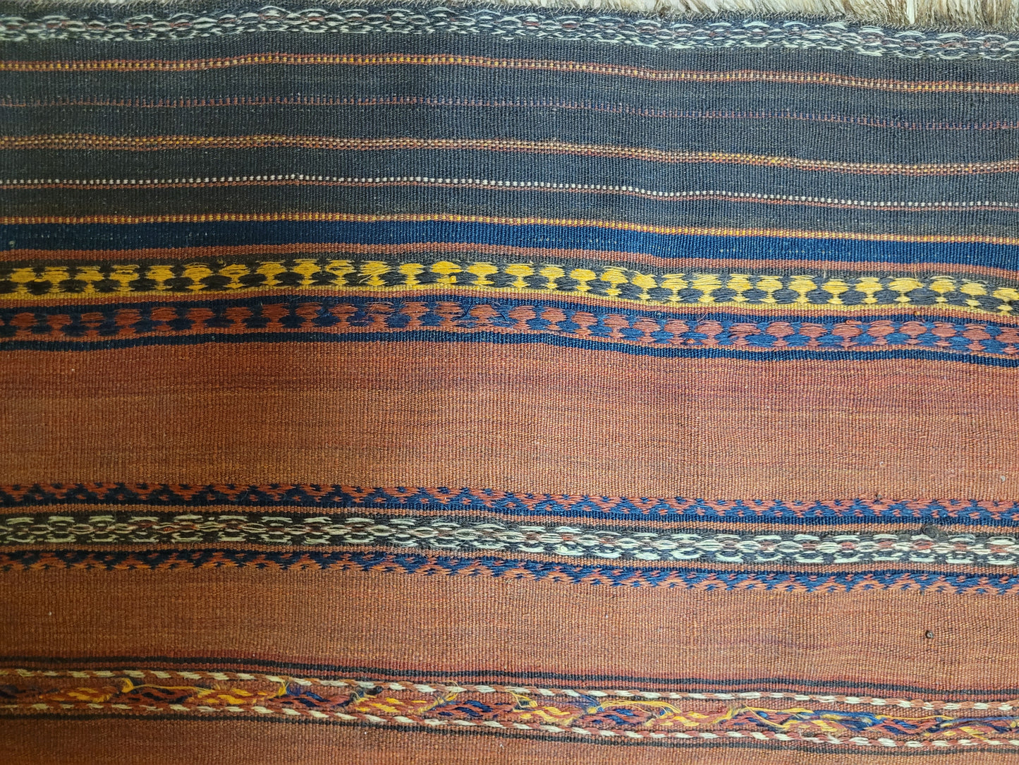 Orientteppich handgeknüpft Beludj Kelim 220×85 cm antik