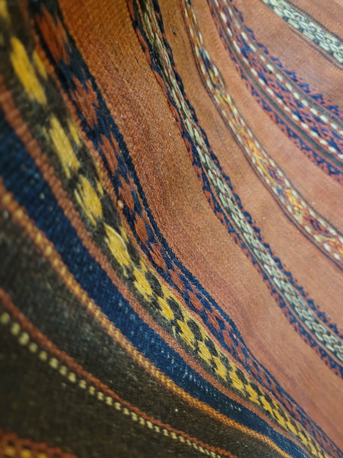 Orientteppich handgeknüpft Beludj Kelim 220×85 cm antik