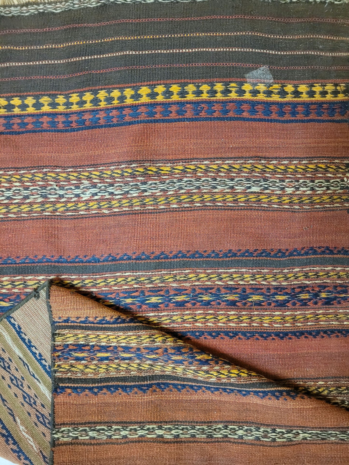 Orientteppich handgeknüpft Beludj Kelim 220×85 cm antik