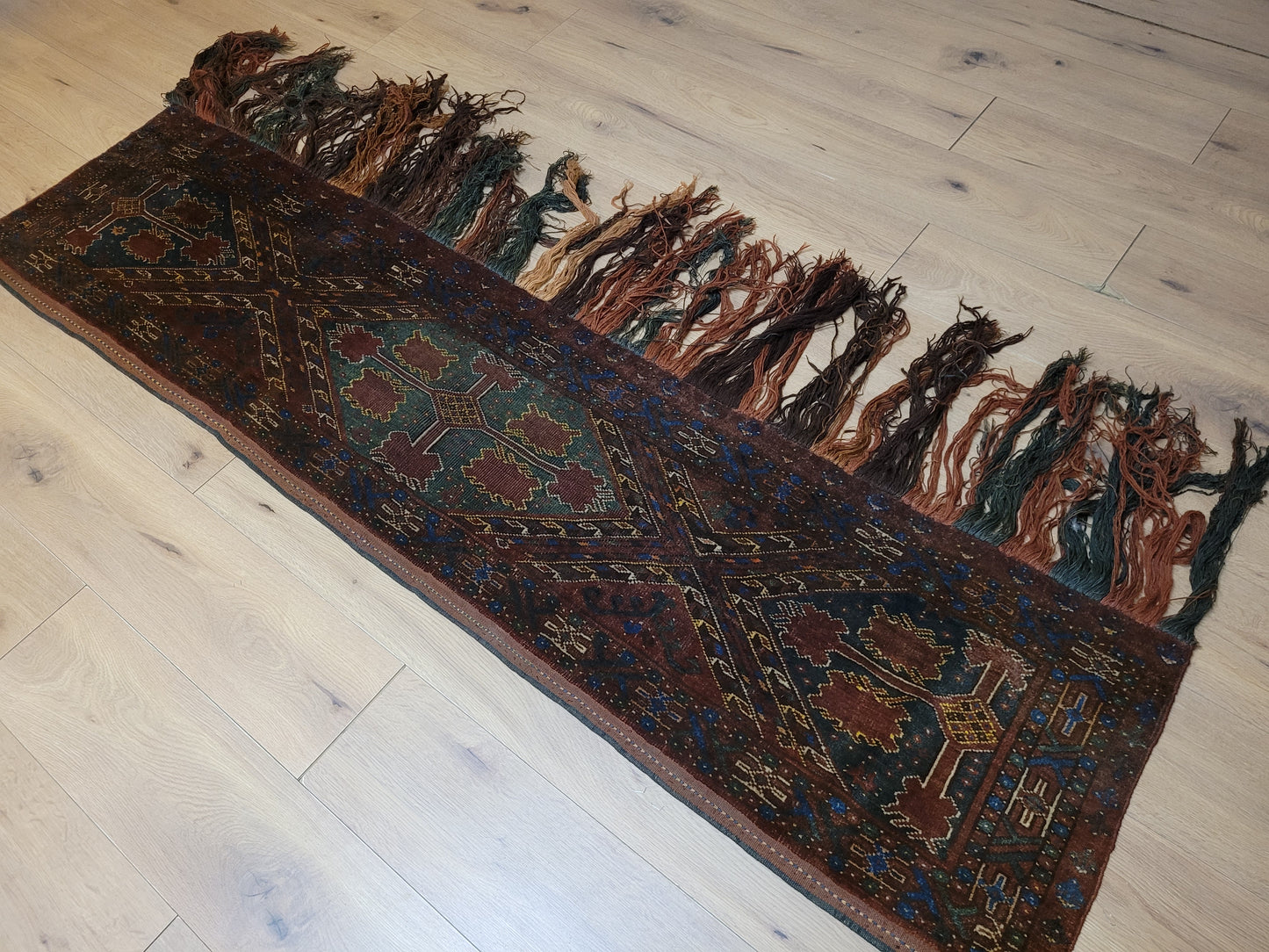 Jomut / Yomut Bouchar Zeltband – 220 × 56 cm – antik
