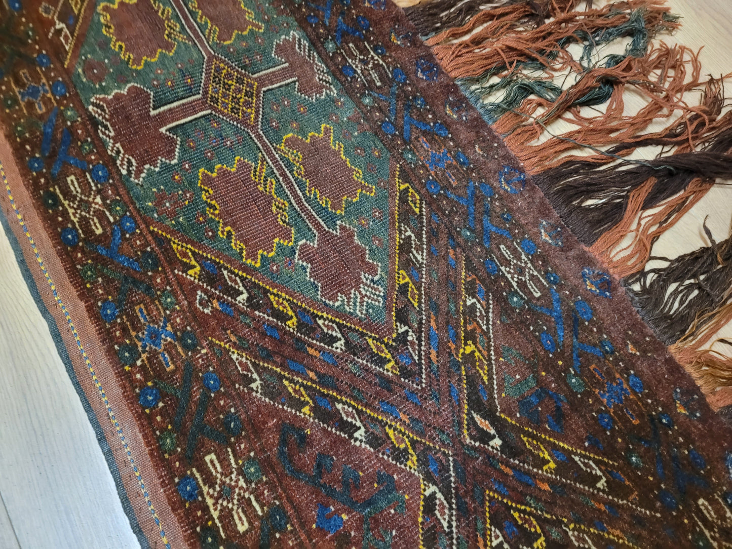 Jomut / Yomut Bouchar Zeltband – 220 × 56 cm – antik