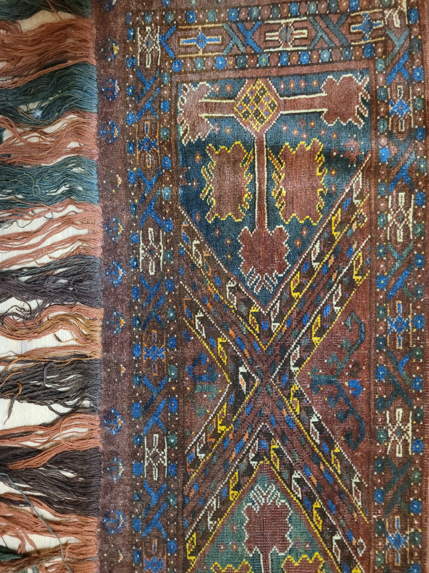 Jomut / Yomut Bouchar Zeltband – 220 × 56 cm – antik