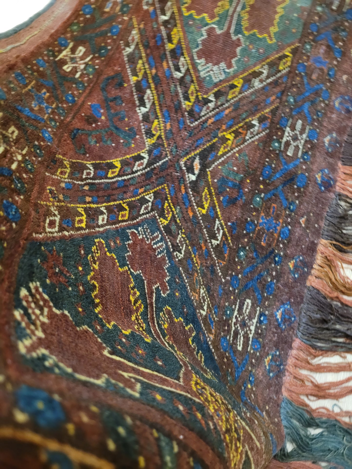 Jomut / Yomut Bouchar Zeltband – 220 × 56 cm – antik