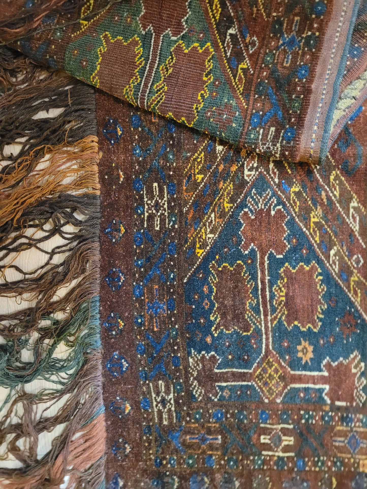 Jomut / Yomut Bouchar Zeltband – 220 × 56 cm – antik