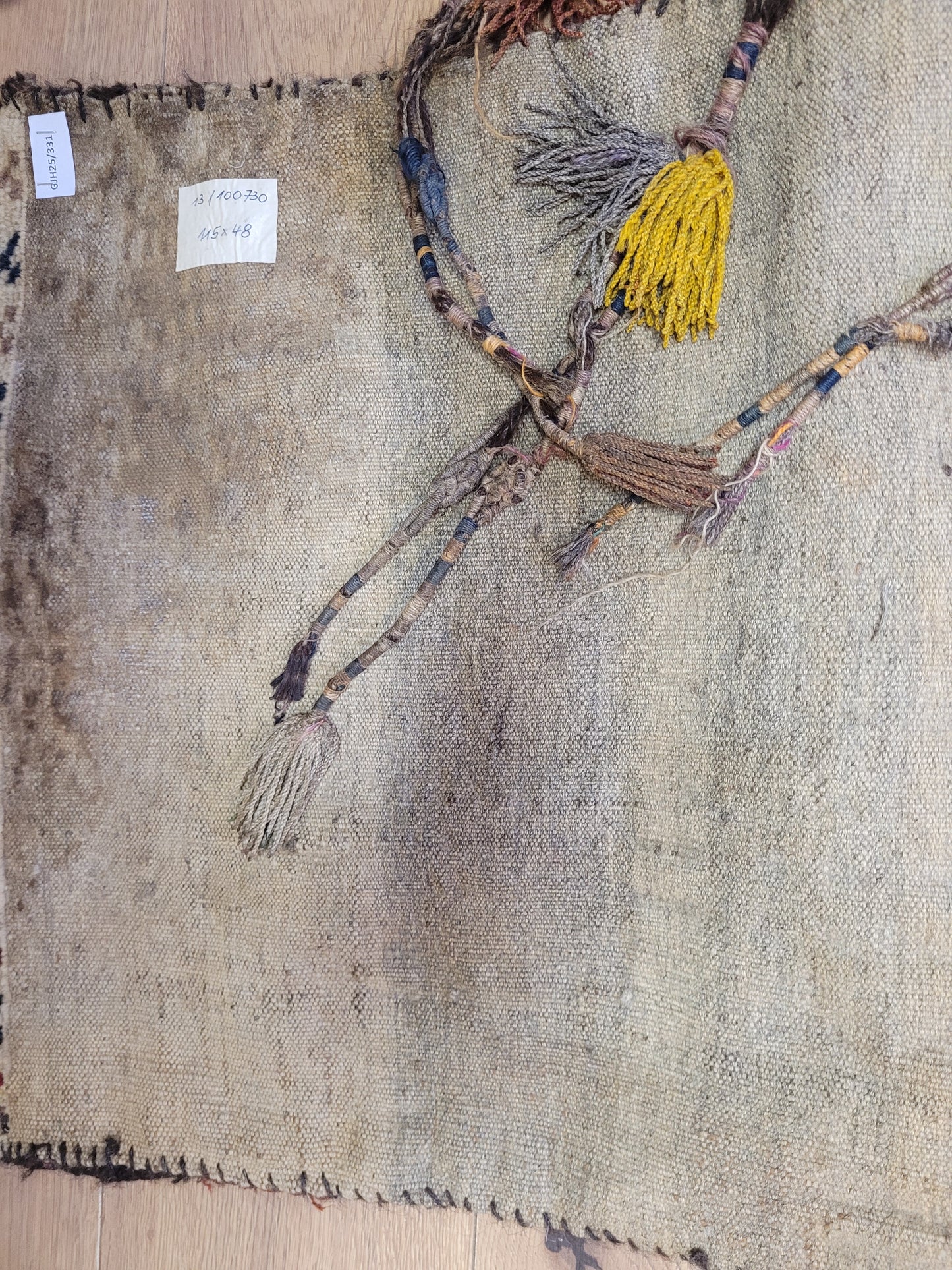 Orientteppich handgeknüpft Belutsch Taschenstück 110x50 cm