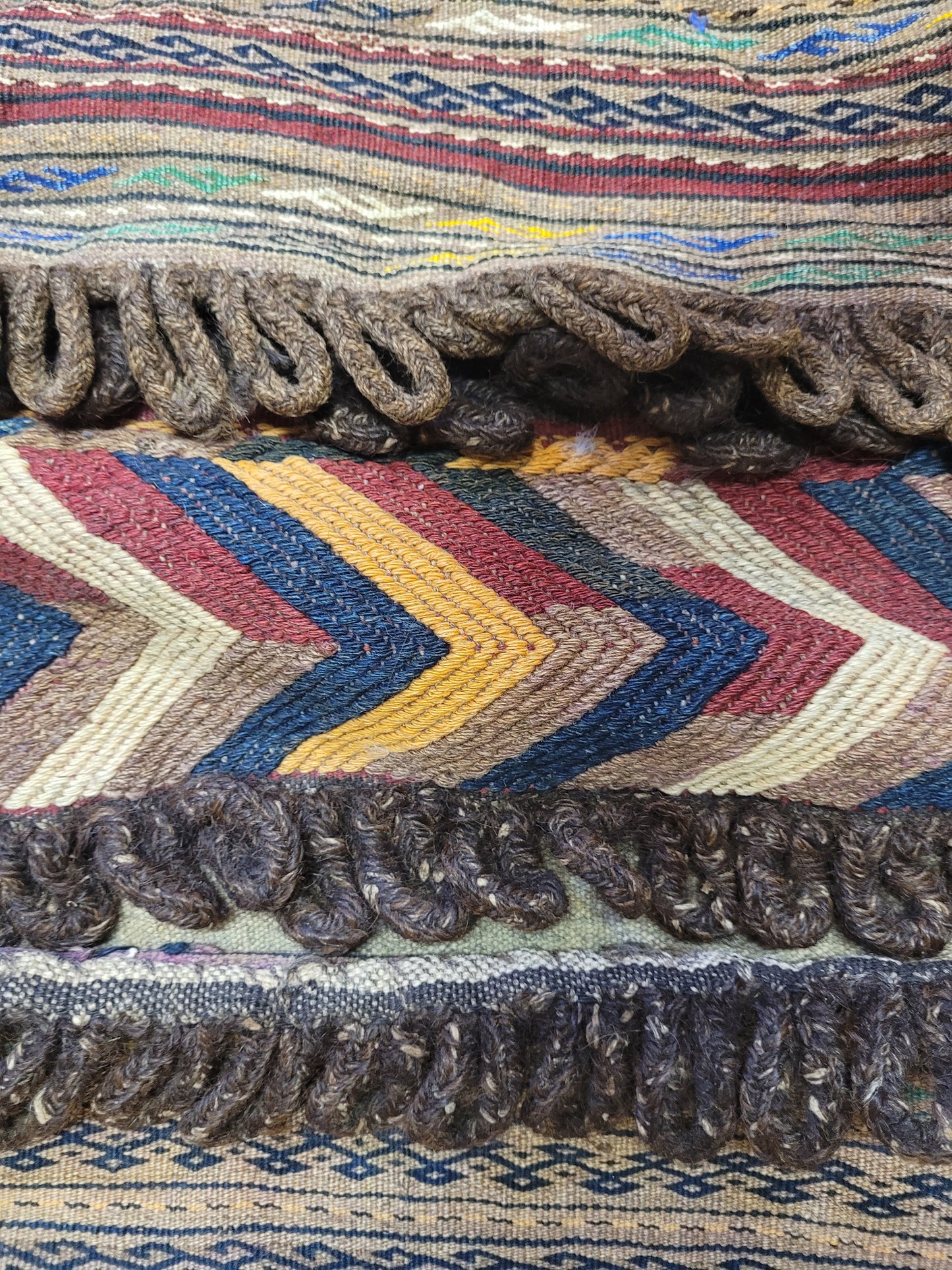 Orientteppich handgeknüpft Belutsch Taschenstück 110x50 cm