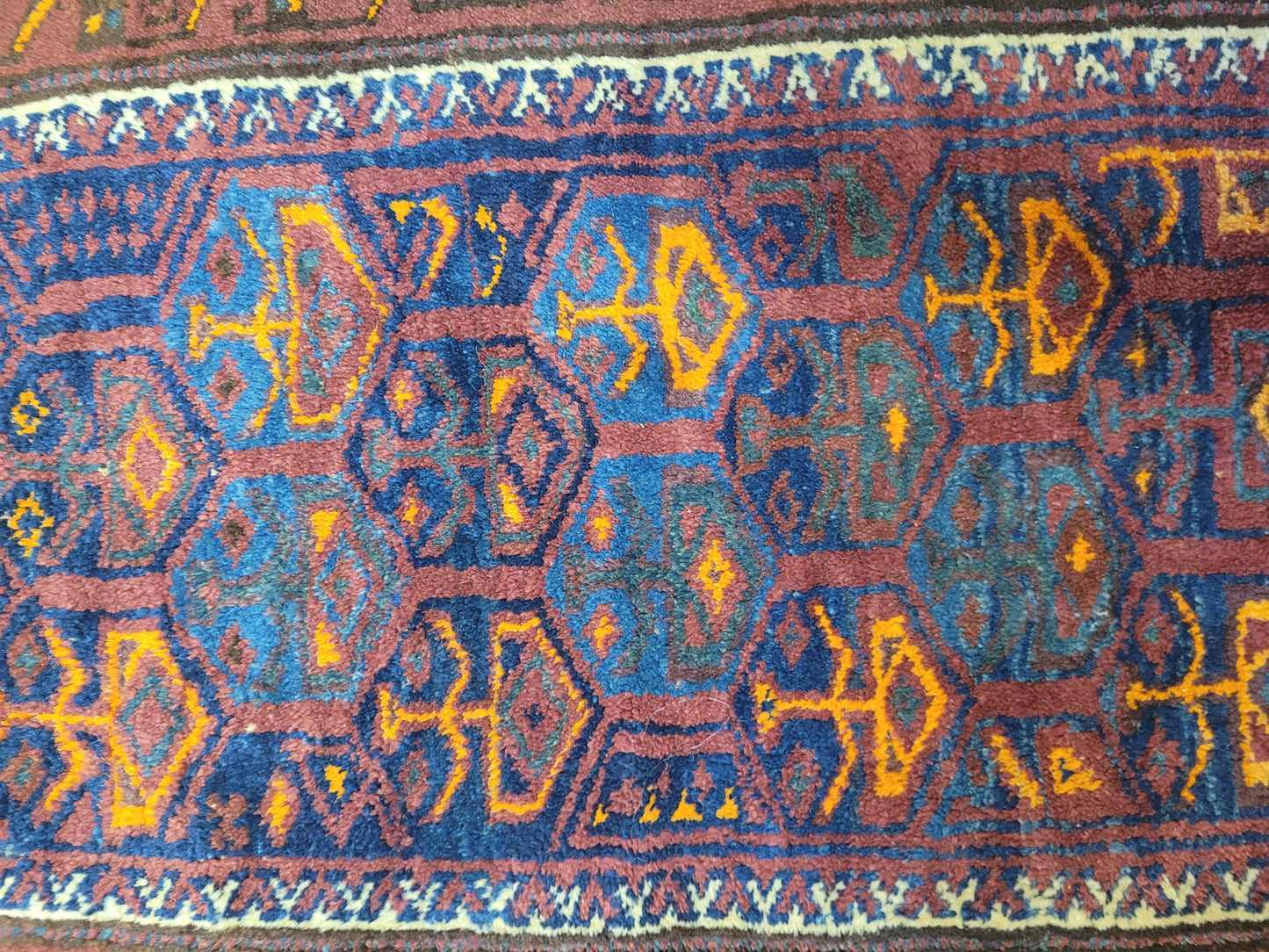 Orientteppich handgeknüpft Belutsch 83x56 cm