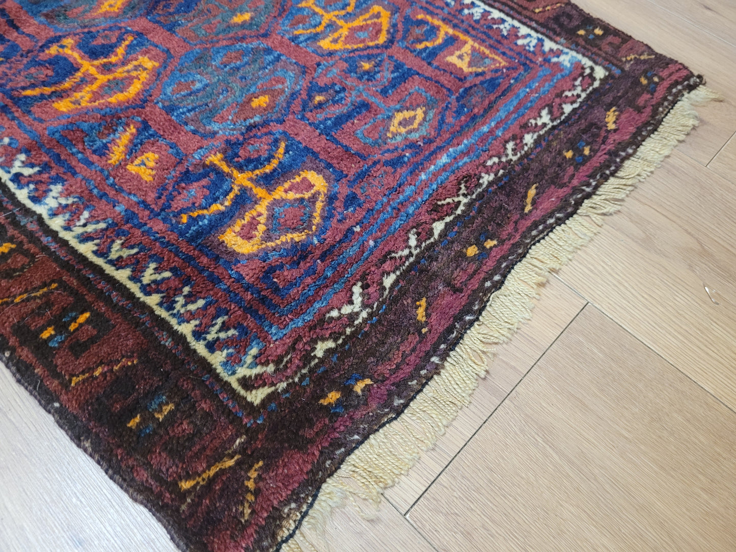 Orientteppich handgeknüpft Belutsch 83x56 cm