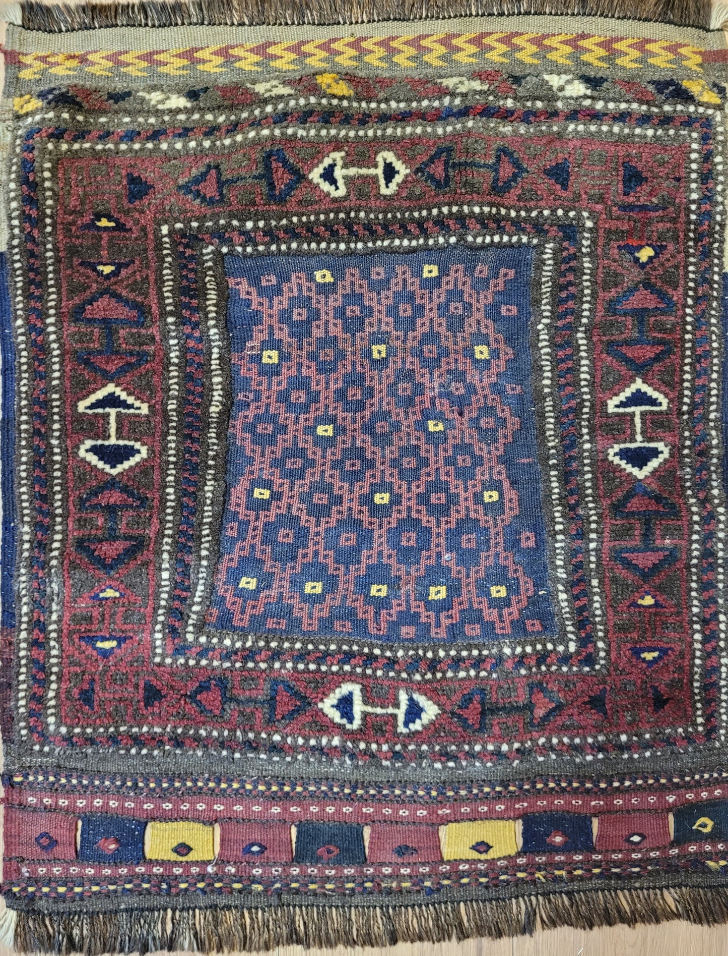 Orientteppich handgeknüpft Belutsch 74x62 cm