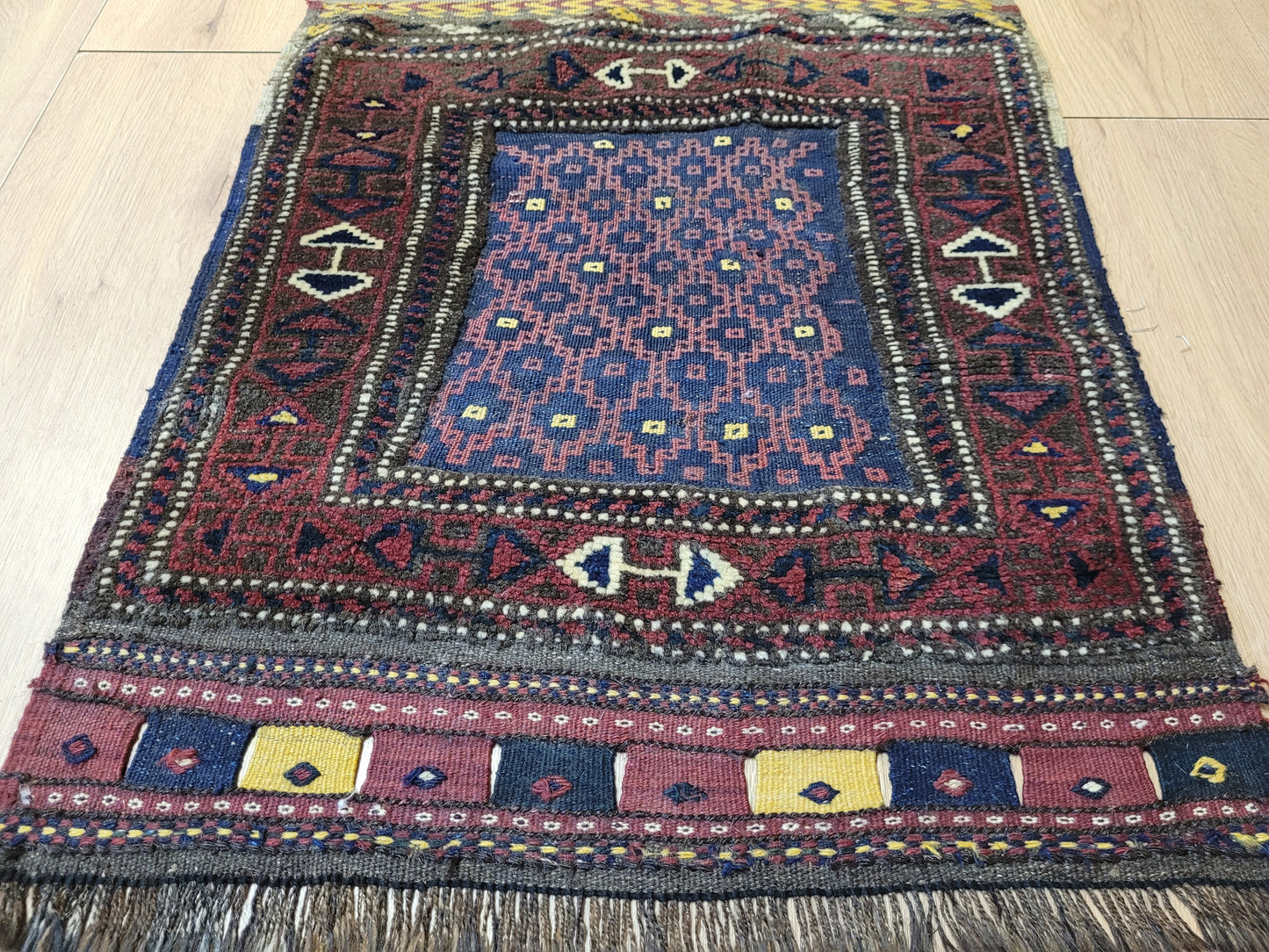 Orientteppich handgeknüpft Belutsch 74x62 cm