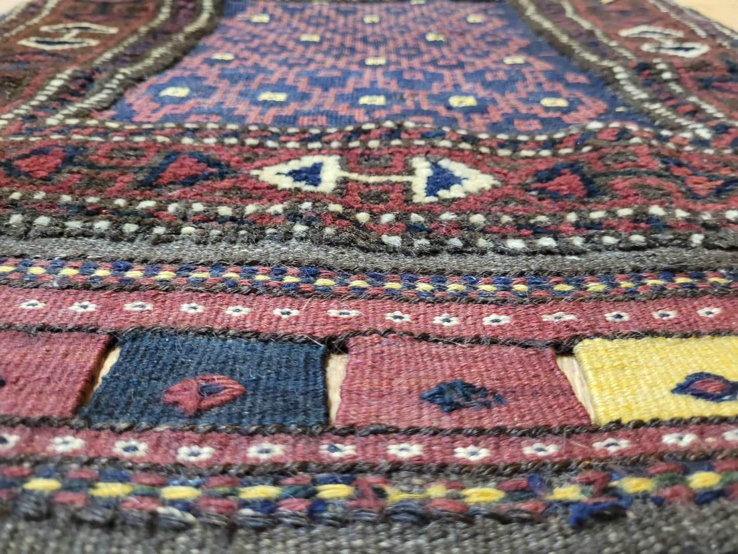 Orientteppich handgeknüpft Belutsch 74x62 cm