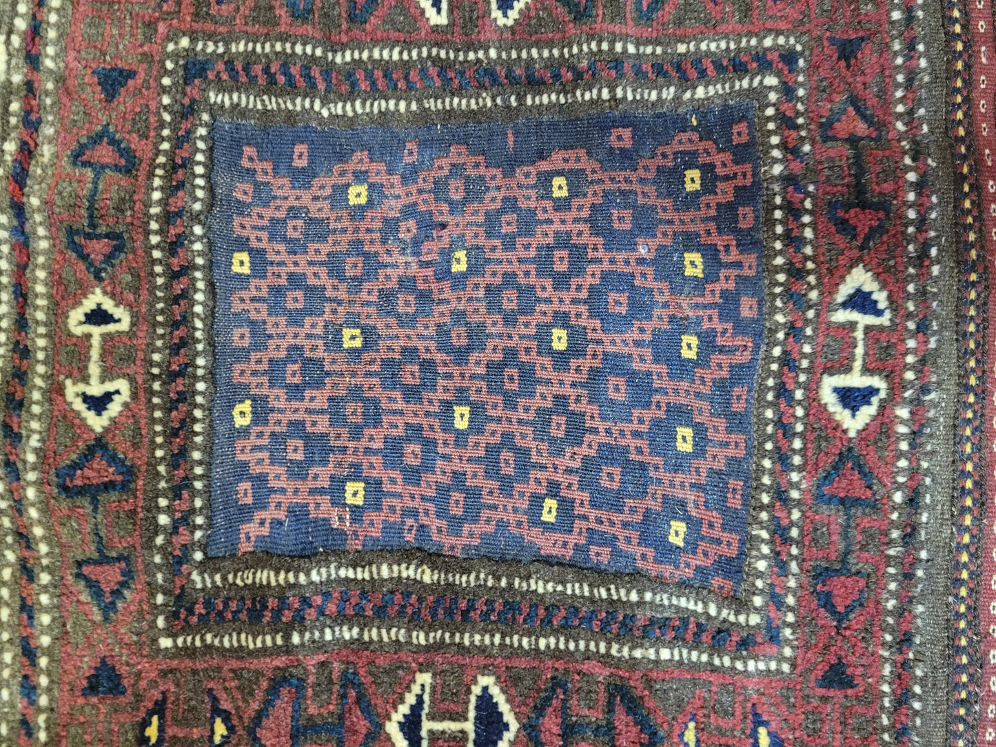 Orientteppich handgeknüpft Belutsch 74x62 cm