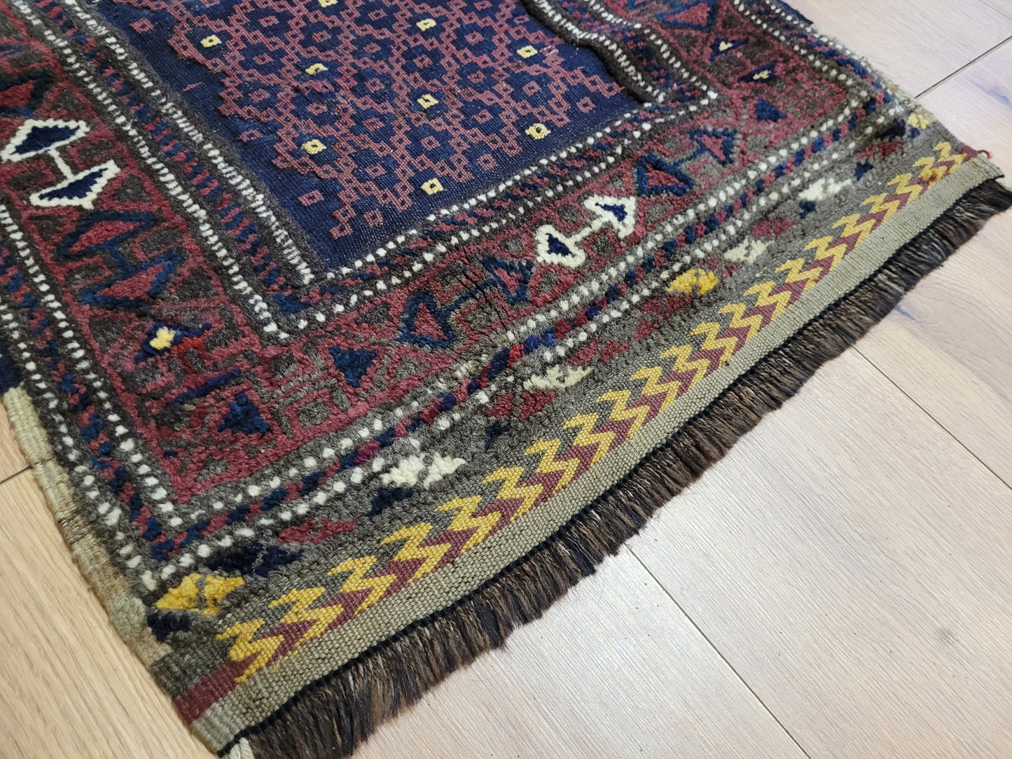 Orientteppich handgeknüpft Belutsch 74x62 cm