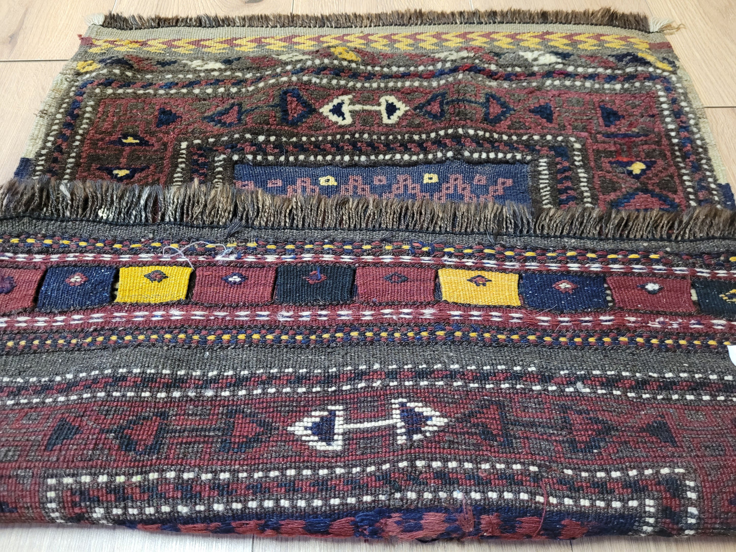 Orientteppich handgeknüpft Belutsch 74x62 cm